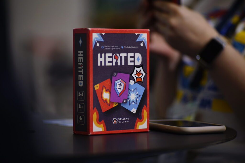 HEATED card game box
